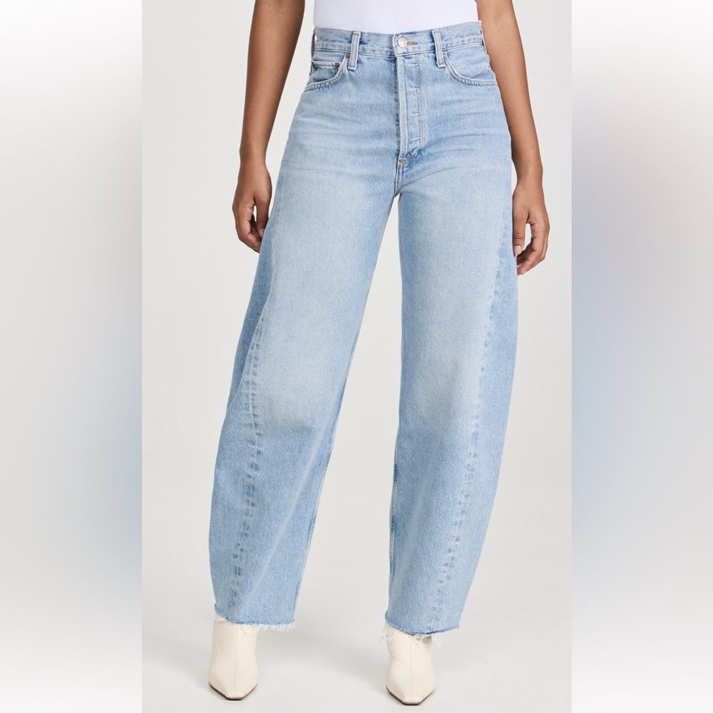 AGOLDE Luna high-rise barrel leg jeans 28 in Void - retail $258